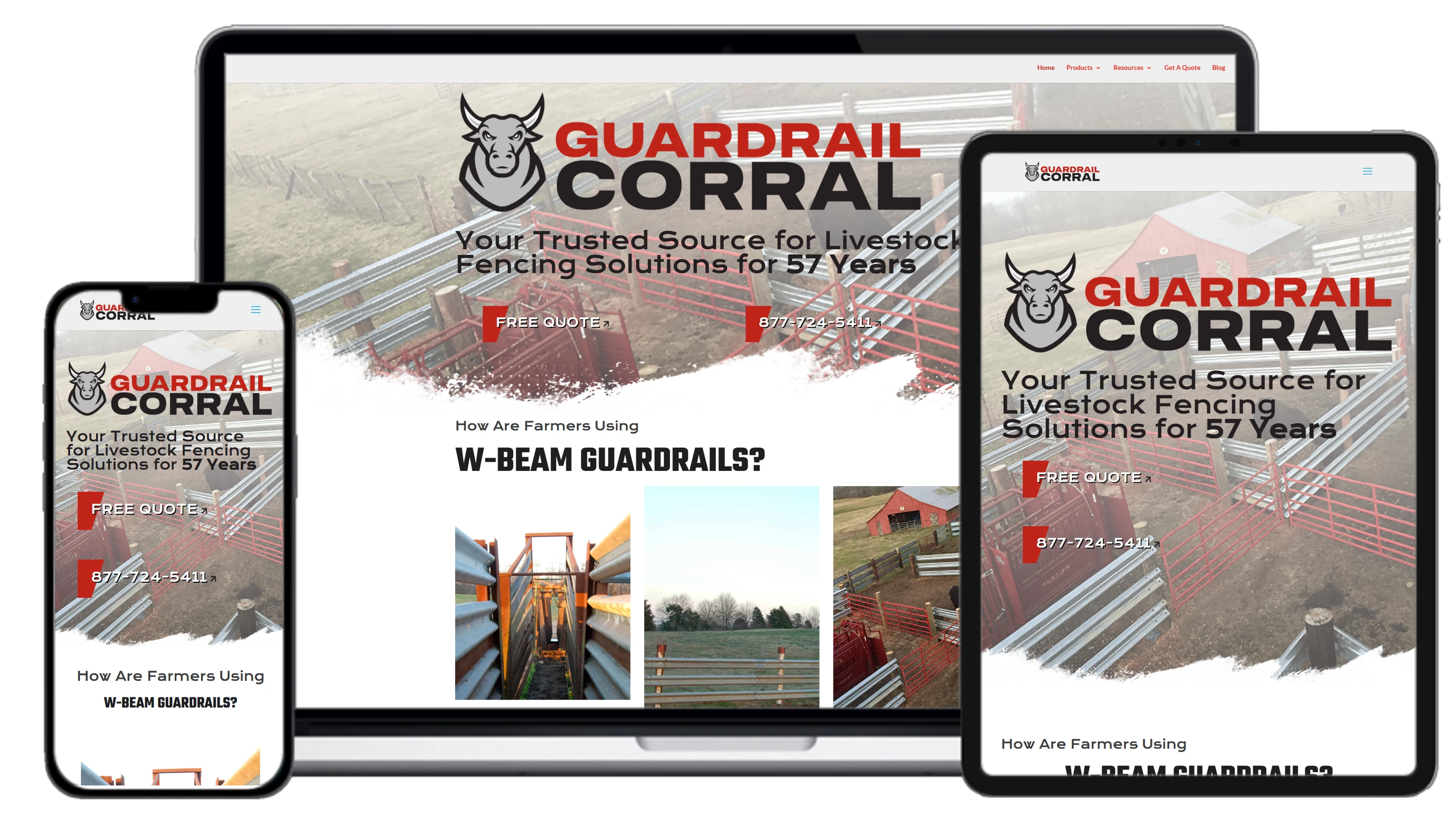Used Guardrail website mockup